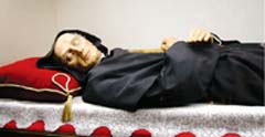 The incorrup body of Saint Alonso de Orozco