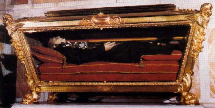 The incorrupt body of Saint Giles Mary of St Joseph